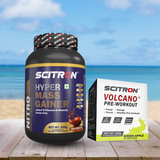 Scitron Nitro Series HYPER MASS GAINER 900g with Scitron Volcano Pre Workout - 150g