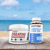 Scitron Creatine Monohydrate with Scitron Omega-3 Fish Oil Omega 60 Capsules