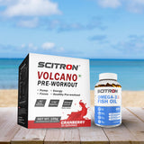 Scitron Volcano Pre Workout 150g with Scitron Omega 3 Fish Oil 60 Capsules