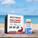 Scitron Volcano Pre Workout 150g with Scitron Omega 3 Fish Oil 60 Capsules