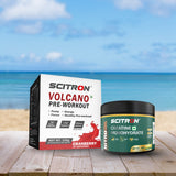 Scitron Nitro Series Creatine Monohydrate Lemon 100g With Scitron Volcano Pre Workout 150g
