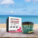 Scitron Nitro Series Creatine Monohydrate Lemon 100g With Scitron Volcano Pre Workout 150g