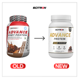 Scitron Advance Protein | Yeast Isolate & Whey Blend | 24g per Scoop | HMB | DigeZyme | 20 Vitamins & Minerals | Gut Friendly | Faster Recovery | PDCAAS 1 | 1kg