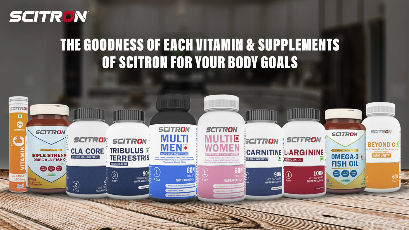The Goodness of Each Vitamin & Supplements of Scitron for Your Body Goals