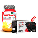 Scitron Advance Whey Protein (1KG) with Volcano Pre-Workout