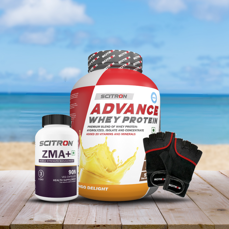 Advance Whey Mango Delight 2 Kg + ZMA + Gloves