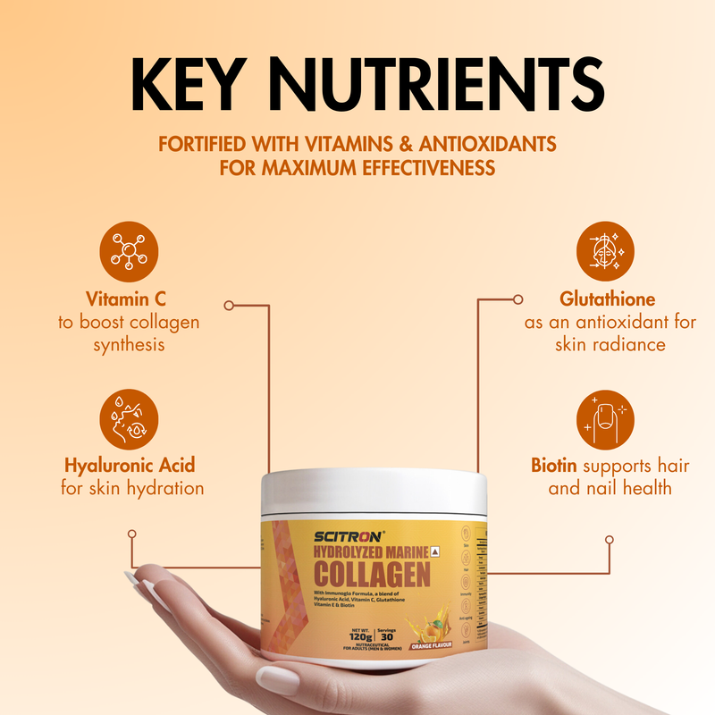 Hydrolyzed Marine Collagen Peptides Orange 120g