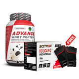 Scitron Advance Whey Protein (1KG) with Volcano Pre-Workout