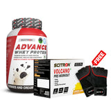 Scitron Advance Whey Protein (1KG) with Volcano Pre-Workout