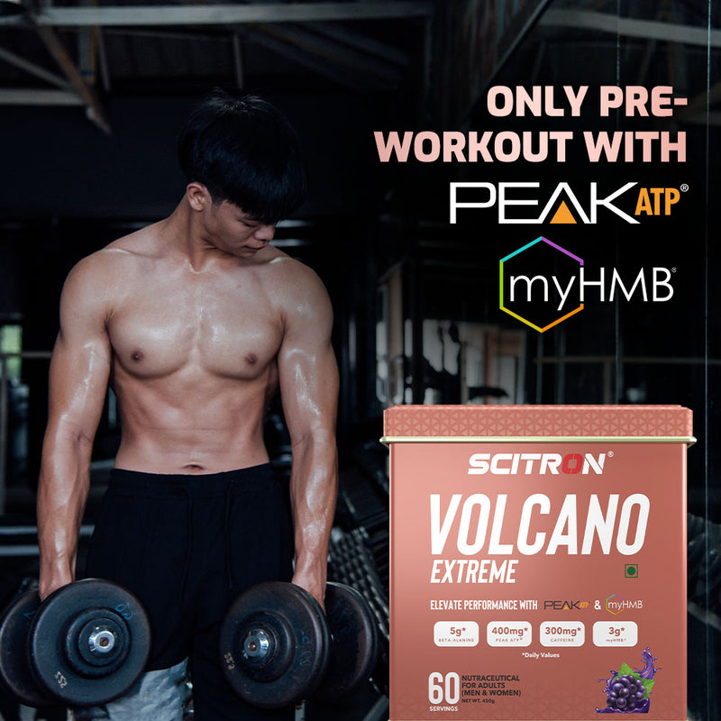 Scitron Volcano Extreme Pre-Workout (With PEAK ATP & MyHMB)