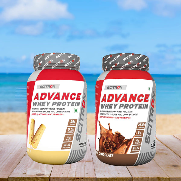 Scitron Advance whey 1kg Kulfi with Scitron Advance Whey Milk Chocolate 1kg