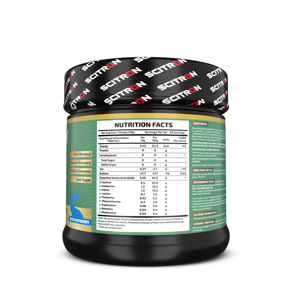 Nitro Series EAA 9 Essential Amino Acids (6.5g EAA, 4.8g BCAA, 0g Sugar)