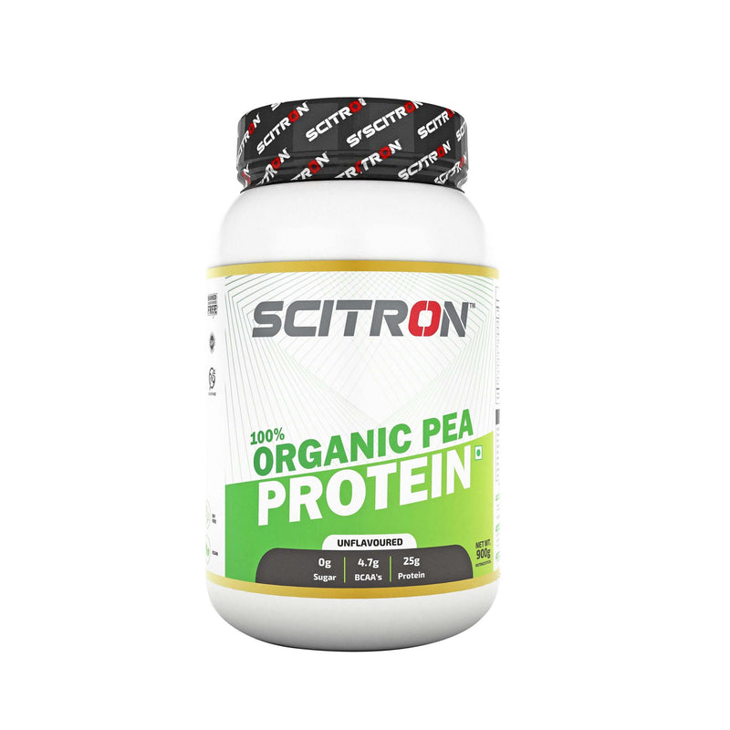 100% Organic Pea Protein (Unflavoured, 0 Sugar, 4.7g Bcaa, 25g Protein)