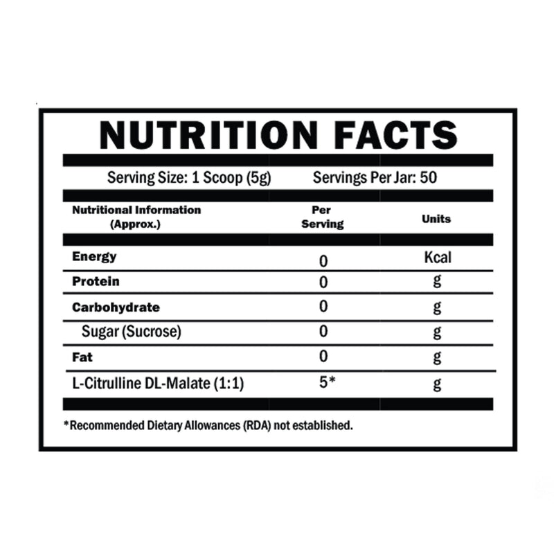 Citrulline Malate with 0 Filler